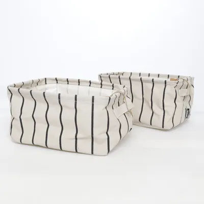 Förvaringskorg (Beige, Svart) från Granit