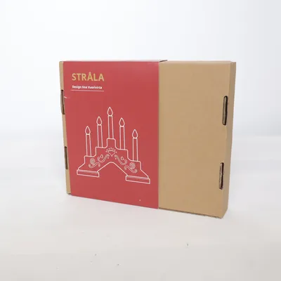 Elektrisk adventsljusstake (Röd, Vit) från IKEA