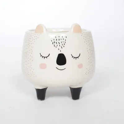 Pot (White, Multicolored)