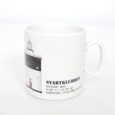 Mugg (Vit, Svart) från Marin Porslin