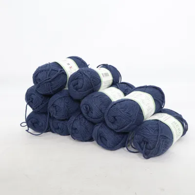 Garn (Blå) från Järbo Garn Återvunnen bomull