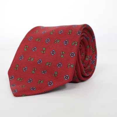 Tie (Red, Blue) from Camicissima Silk
