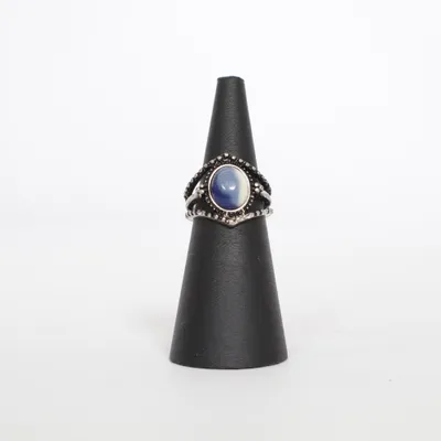 Ring (Silver, Blue) Unknown metal