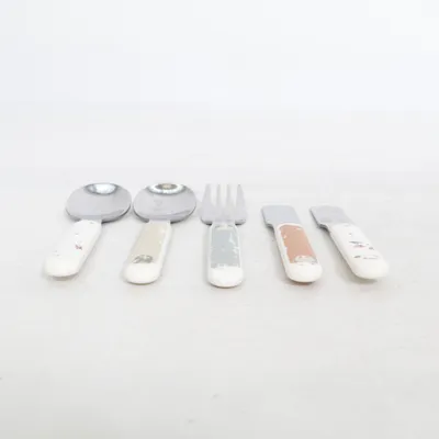 Children's cutlery (White, Multicolored) from Rätt Start