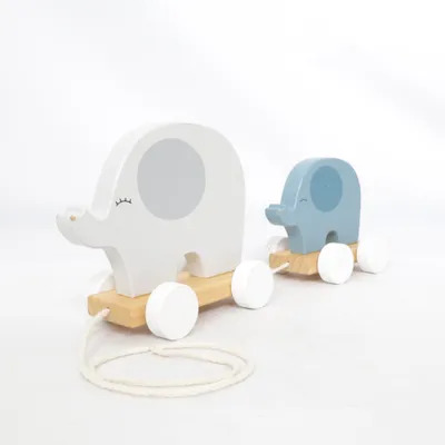 Pull toy (Gray, Blue, Multicolored) from JaBaDaBaDo