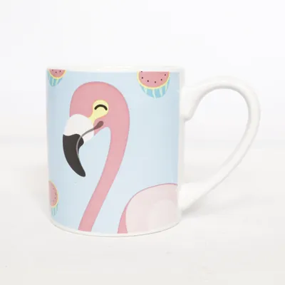 Mugg (Blå, Rosa, Vit) från Flamingo