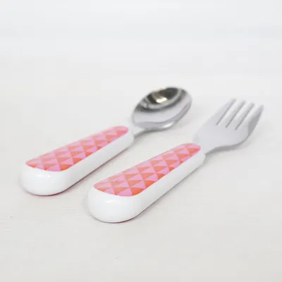 Couverts pour enfants (Rose, Blanc, Multicolore)