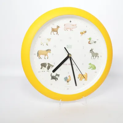 Wall clock (Yellow, Multicolored) from Koo Koo