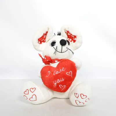 Soft toy (White, Red) from Morgenroth Plüsch GmbH Polyester