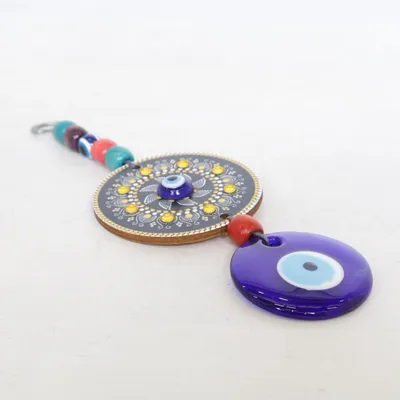 Pendentif (Bleu, Noir, Multicolore) Métal inconnu