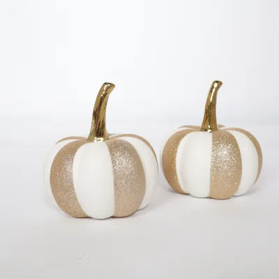 Juldekoration (Vit, Guldfärgad)