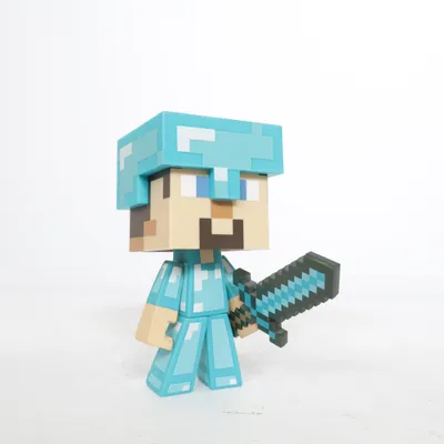 Leksaksfigur (Steve) från Minecraft