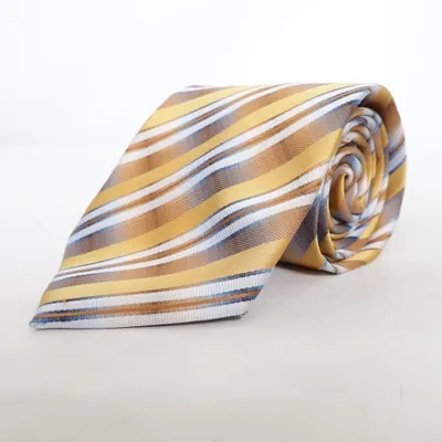 Cravate (Jaune, Gris, Bleu) de Striessnig Polyester