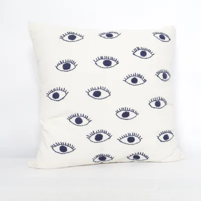 Pyntepude (Hvid, Blå) fra Urban Outfitters Polyester