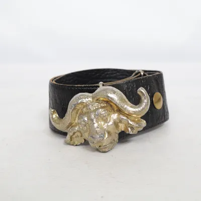 Bälte (Svart, Guldfärgad)