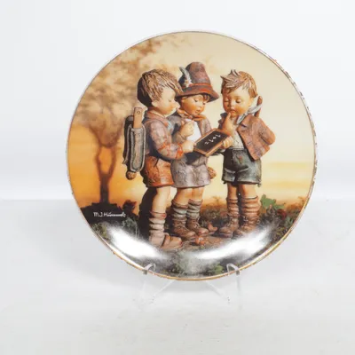 Wall plate (Unser Erster Schultag) from Goebel
