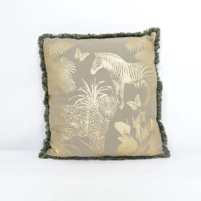 Pyntepude (Beige, Guld, Grøn)