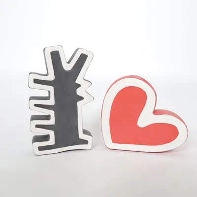 Zwembadaccessoire (Wit, Grijs, Rood) van Keith Haring