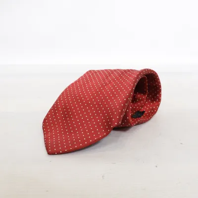 Tie (Red, White) from Atwardson Silk