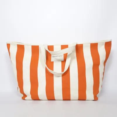 Handväska (Orange, Vit) från GANT Bomull