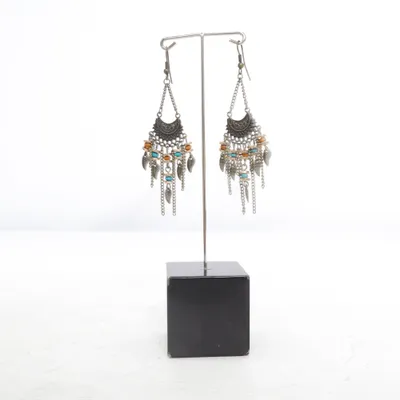 Earrings (Brown, Multicolored) Unknown metal