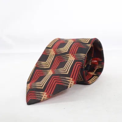Tie (Black, Red, Gold) from Michaelis Silk