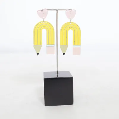Oorbellen (Geel, Roze, Zwart) van Jewelry Onbekend materiaal