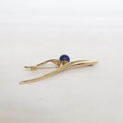 Broche (Guld, Blå) fra Pierre Lang Forgyldt