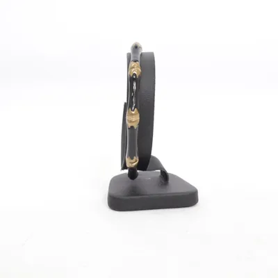 Bracelet (Black, Gold) Unknown metal
