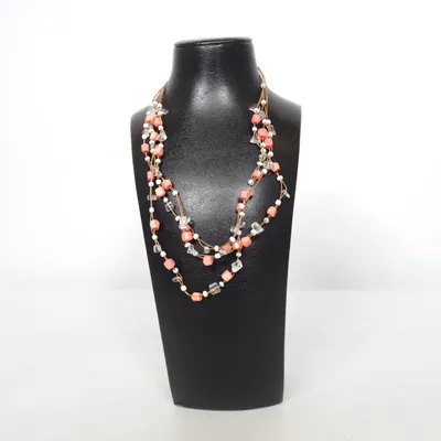 Halsband (Rosa, Vit, Transparent) Plast