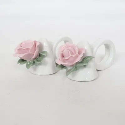 Servettring (Rosa, Vit, Grön)