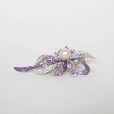 Broche (Lila) van Fashion Jewelry Onbekend materiaal