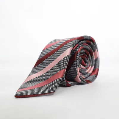 Tie (Gray, Pink, Red) from Atlas Design Silk