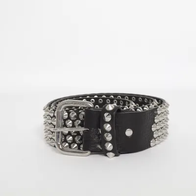 Belt (Black, Silver) from Jimmy Choo for H&M Leather