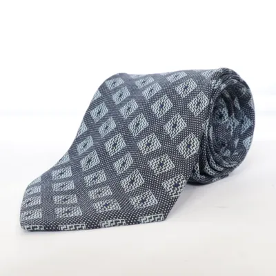 Tie (Black, Blue) from Armani Collezioni Silk