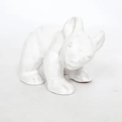 Figurin (Vit) från Upsala-Ekeby