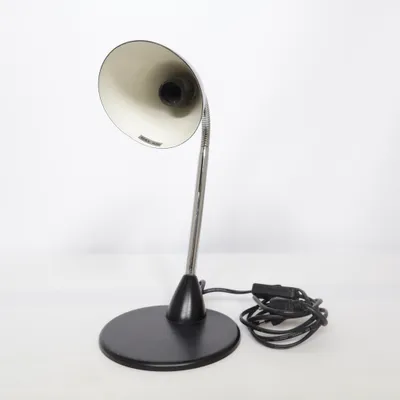 Skrivebordslampe (Sort, Sølv)