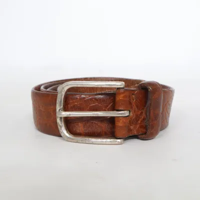 Belt (Brown) from Solid Brass Leather