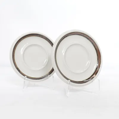 Small plate (Gray, Brown) from Arabia