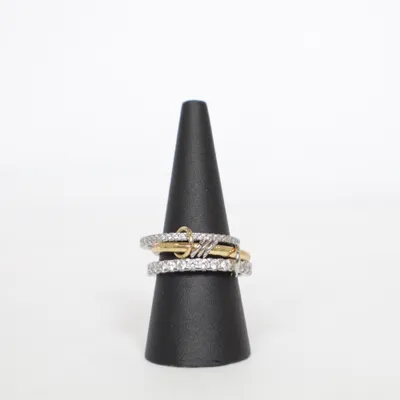 Ring (Sølv, Guld) Ukendt metal, Forgyldt