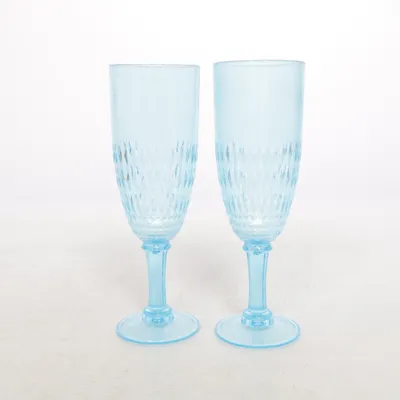 Champagneglas (Blå)