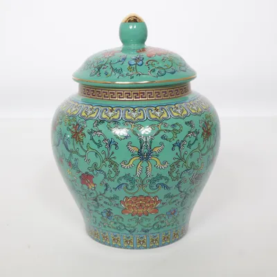Urn (Groen, Meerkleurig)