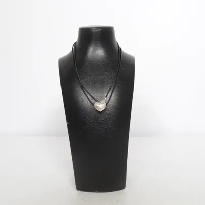 Ketting (Zwart, Zilver) van Pilgrim Onbekend materiaal, Leer