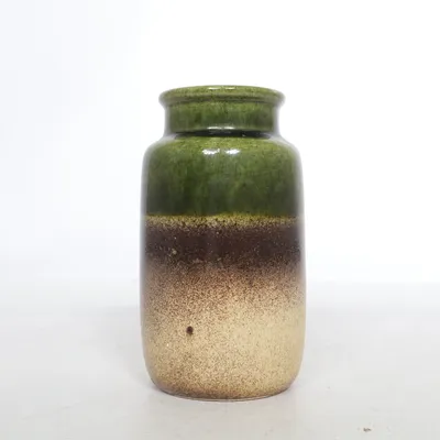 Vase (Grøn, Brun) fra W.Germany