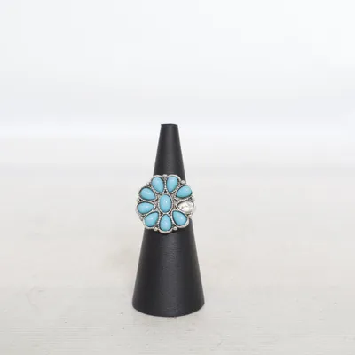 Ring (Turquoise, Zilver) Onbekend materiaal