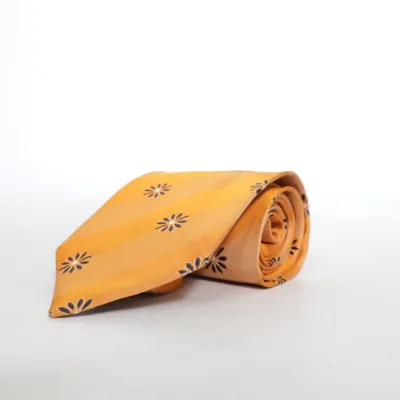 Tie (Orange, Black) from Kenzo Homme Silk