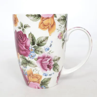 Mugg (Vit, Flerfärgad) från Fine Bone China