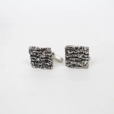 Manschettknappar (Vintage 1960-tal Finland ? ) Okänd metall