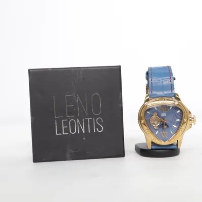 Polshorloge (Blauw, Goud) van Leno Leontis