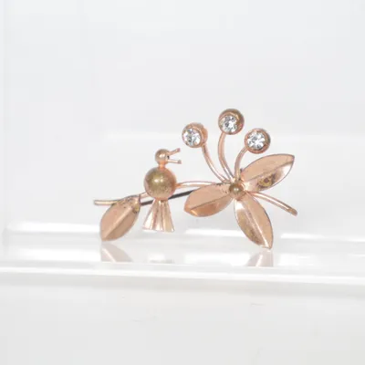 Broche (Beige, Guld) Ukendt metal